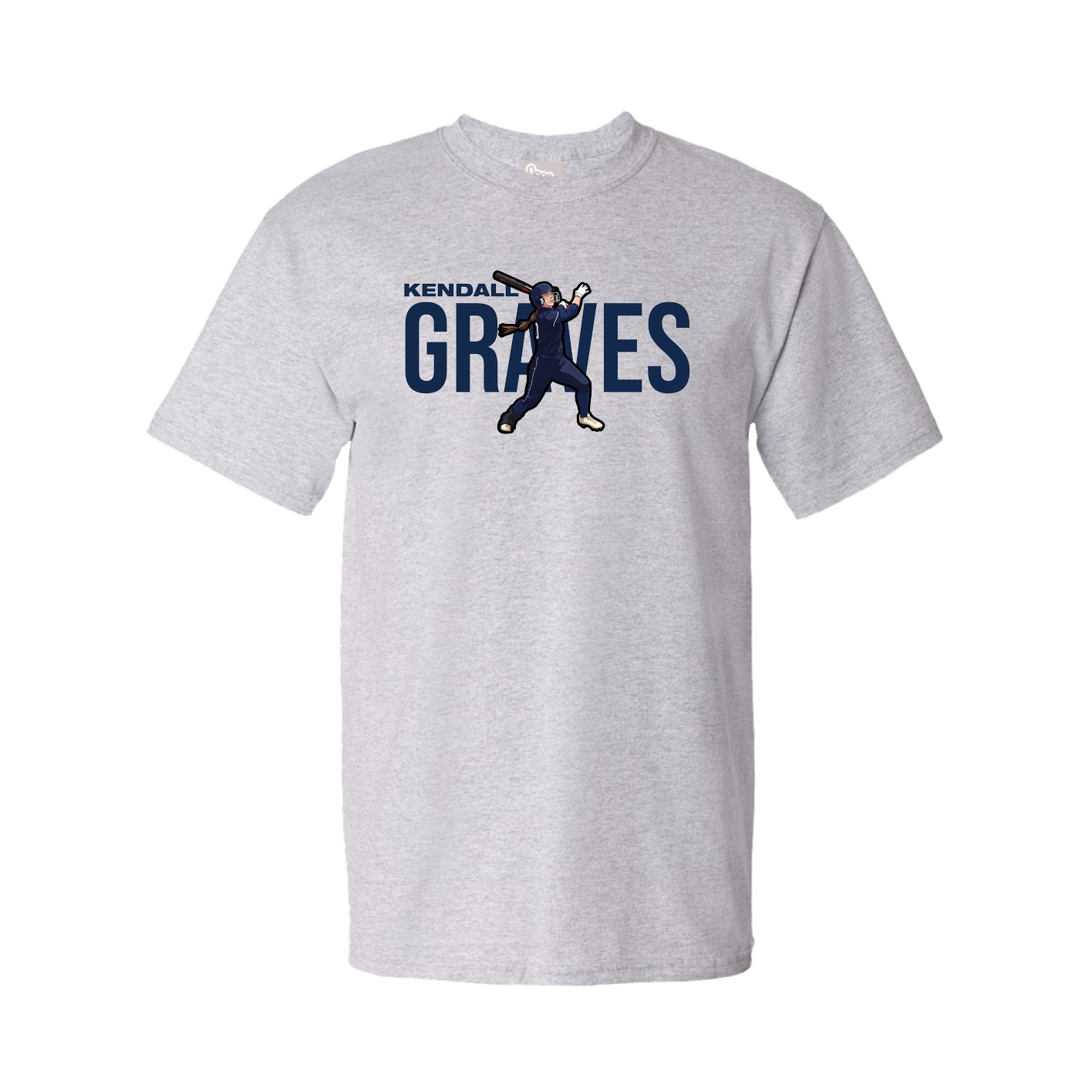 Youth Tee — Player Name in Grey