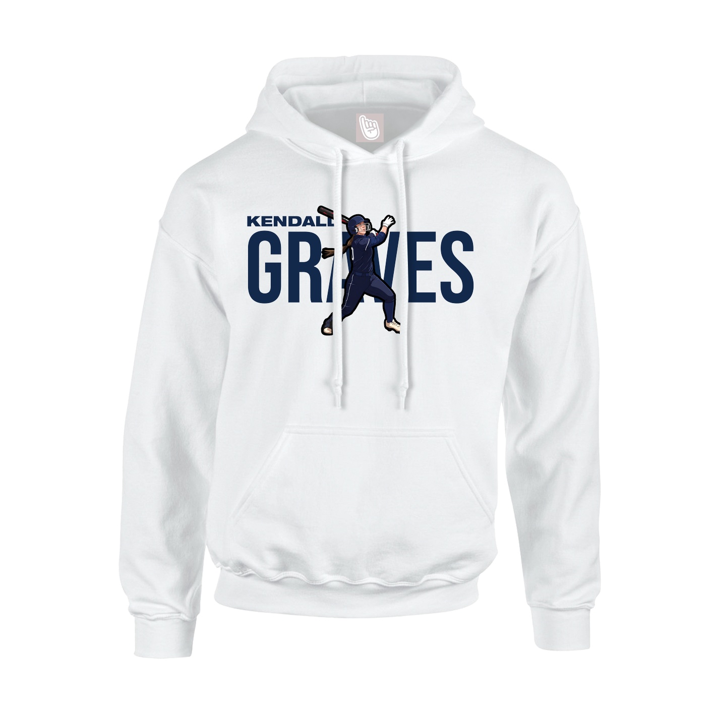 Hoodie — Player Name in White