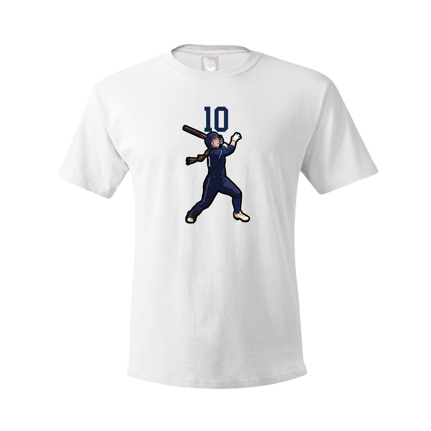 Tee — Number Top in White