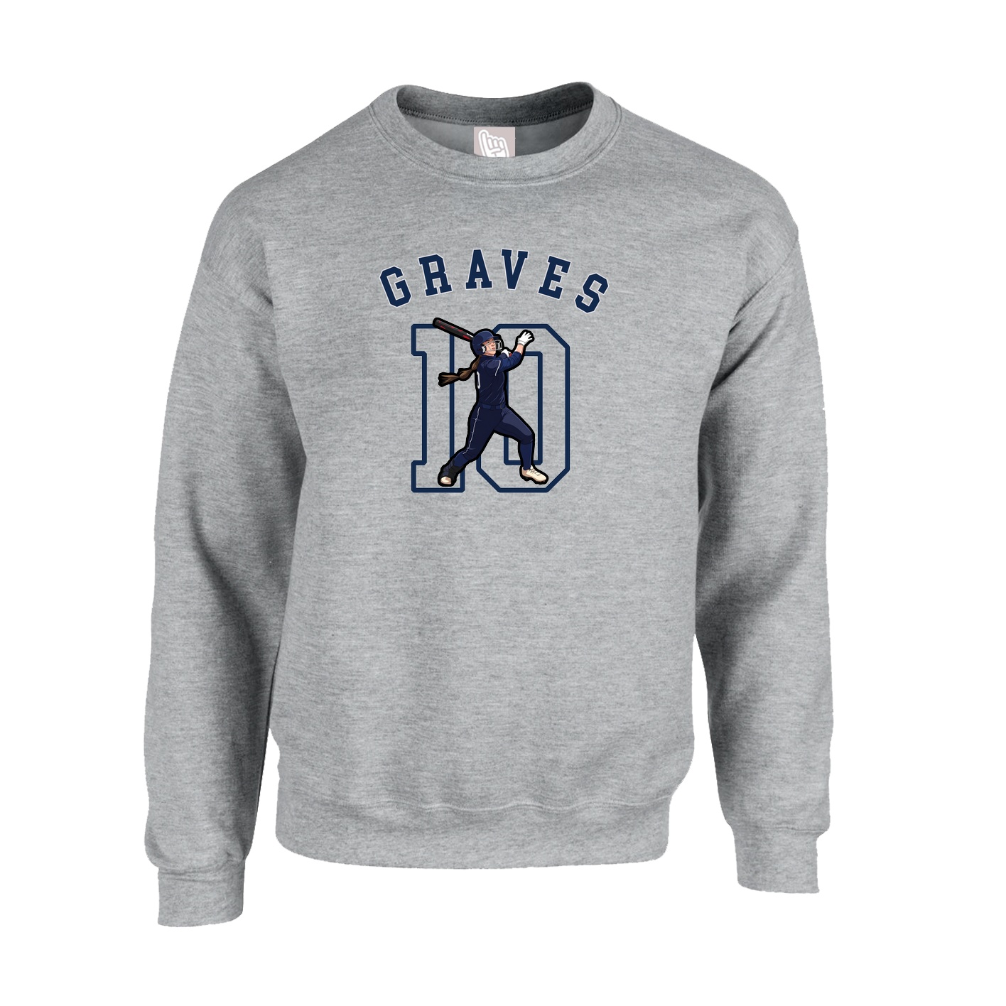 Fleece Crew — Shirsey Arch in Grey