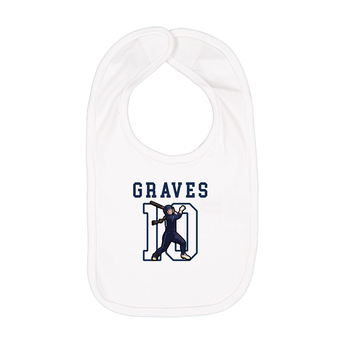 Infant Bib — Shirsey in White