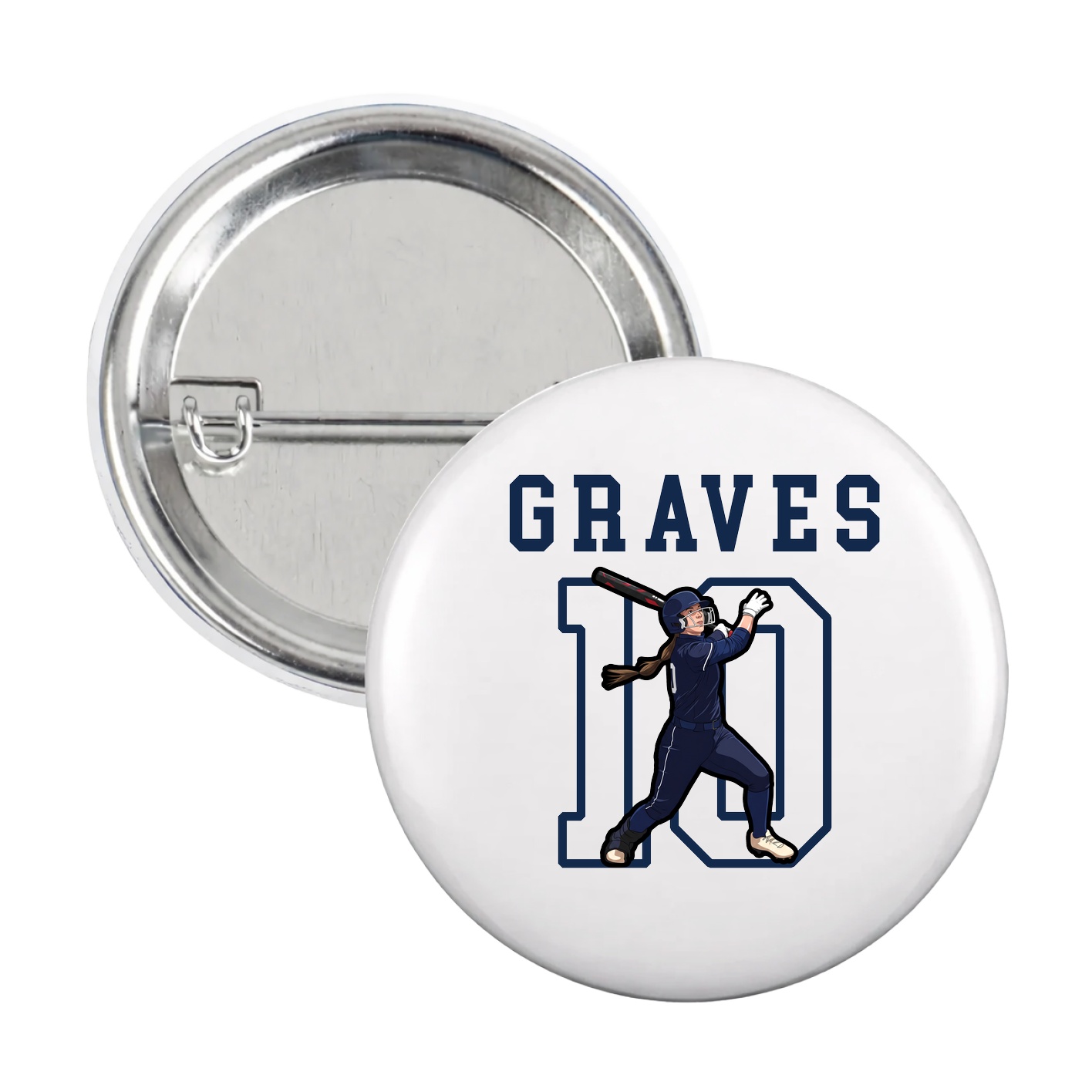 Game Day Button — Shirsey in White