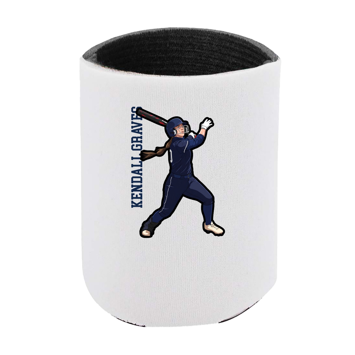 Can Holder — Name Vertical in White