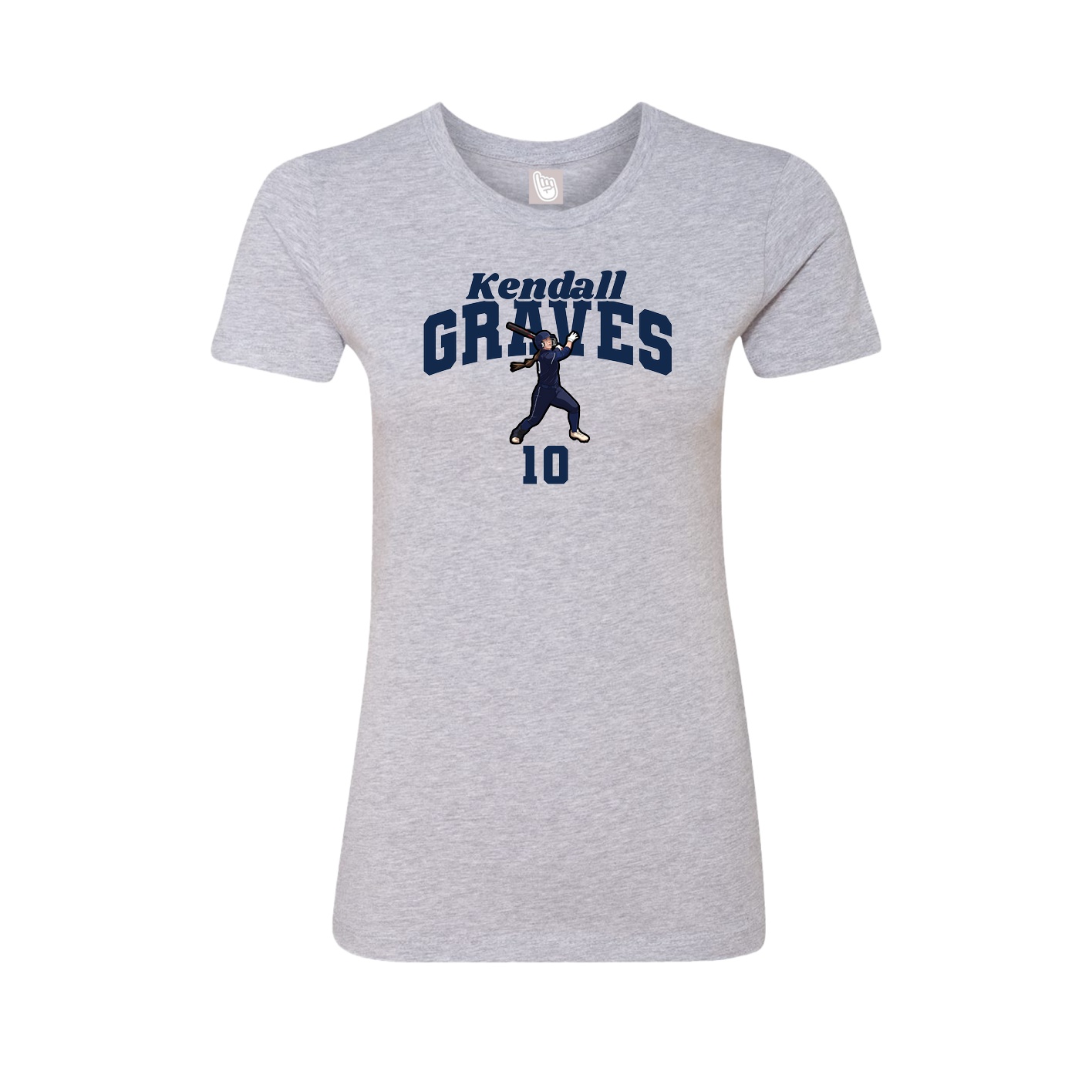 Womens Tee — Signature Arch in Grey