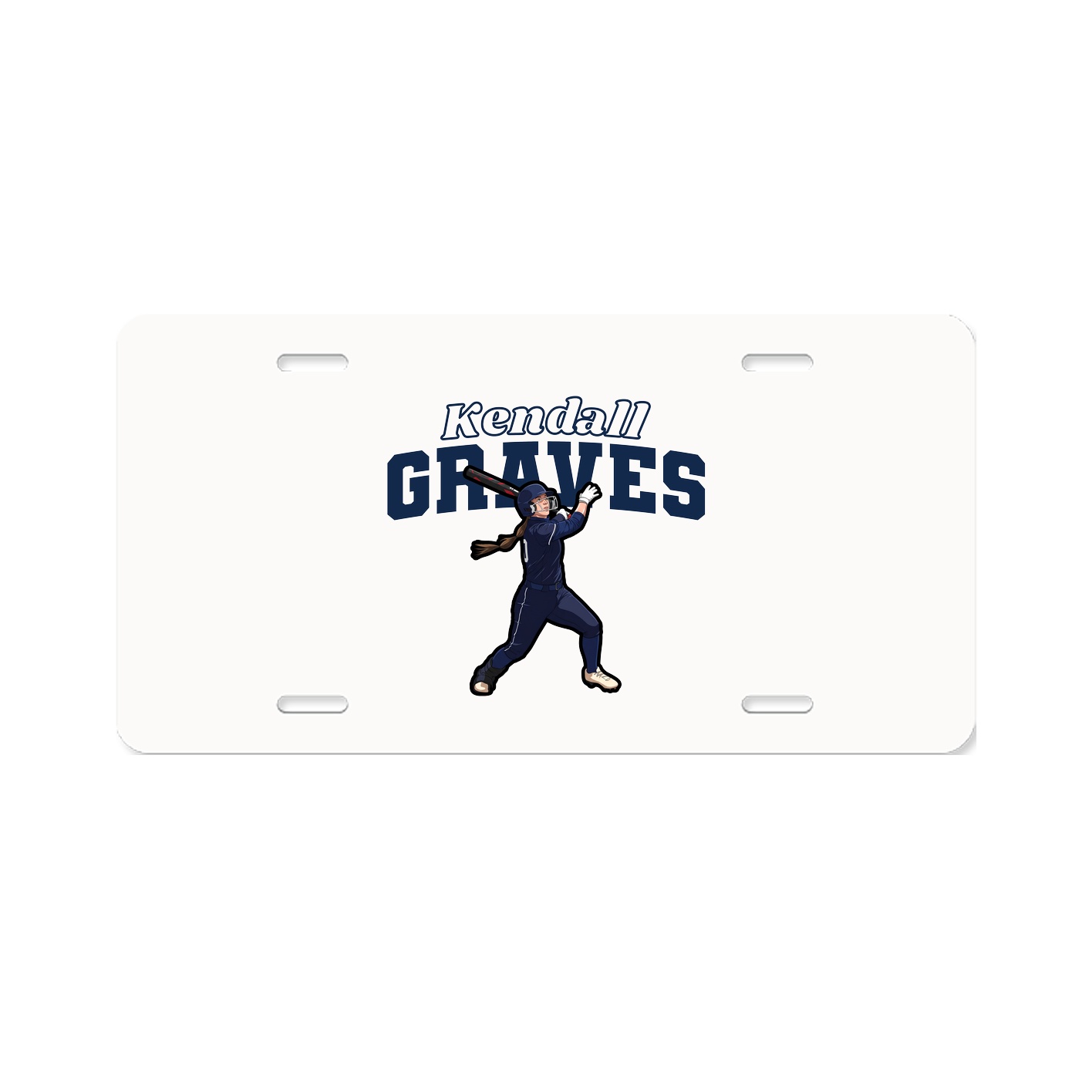 License Plate — Name Arch in Classic