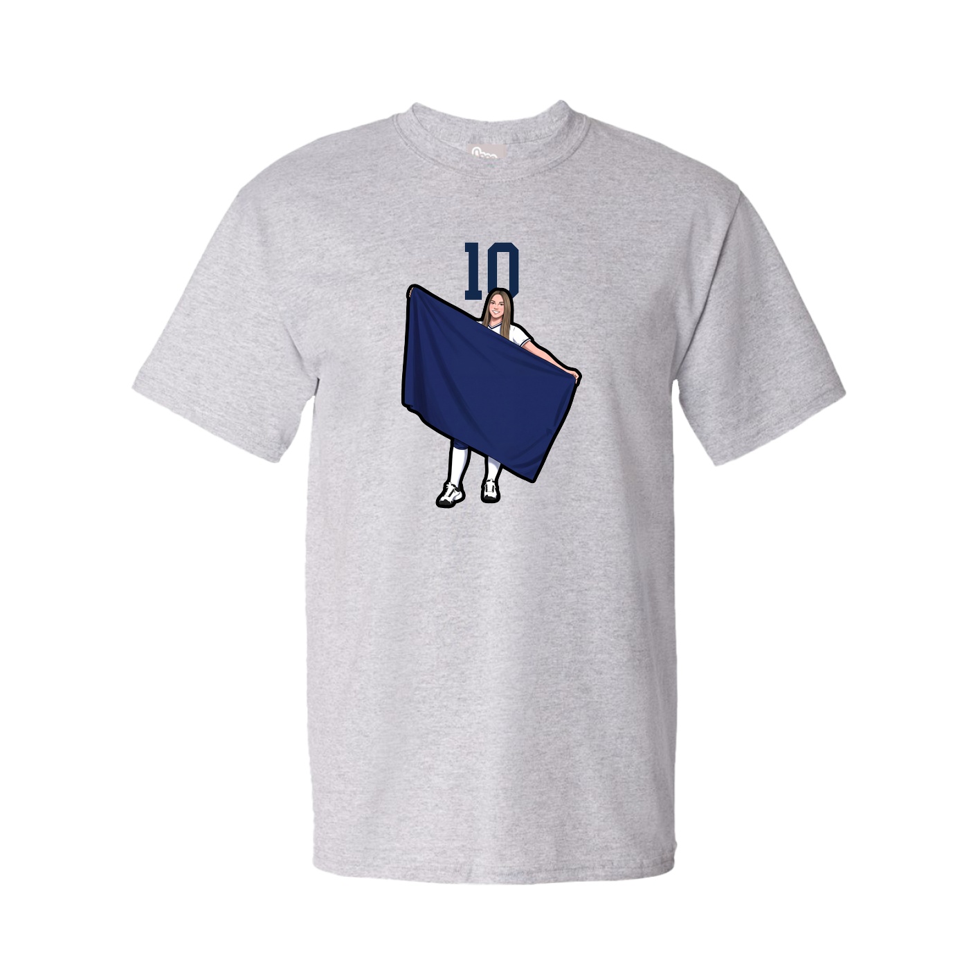 Tee — Number Top in Grey
