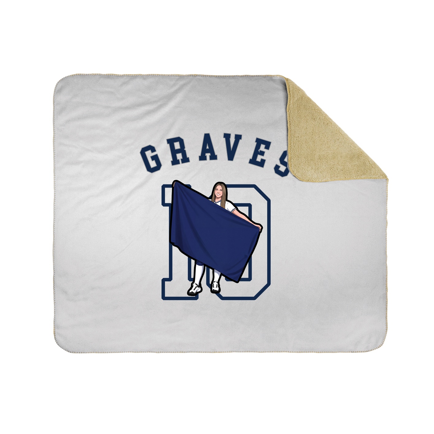 Throw Blanket — Shirsey Arch in White