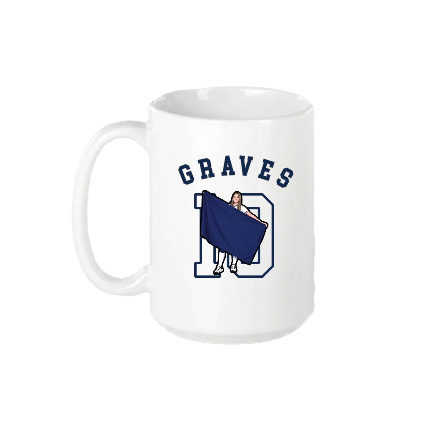 15oz Coffee Mug — Shirsey Arch in White