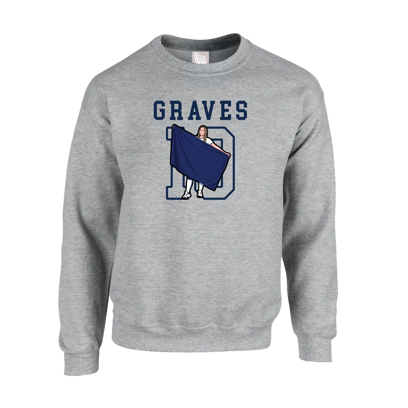 Fleece Crew — Shirsey in Grey