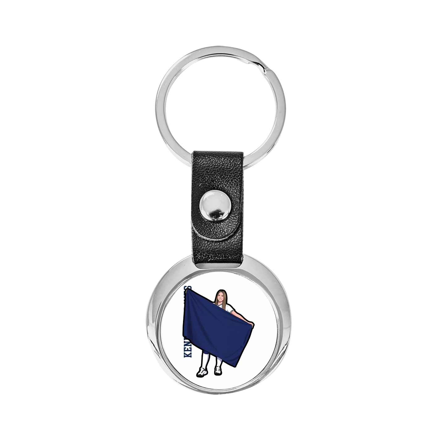 Key Chain — Name Vertical in Classic