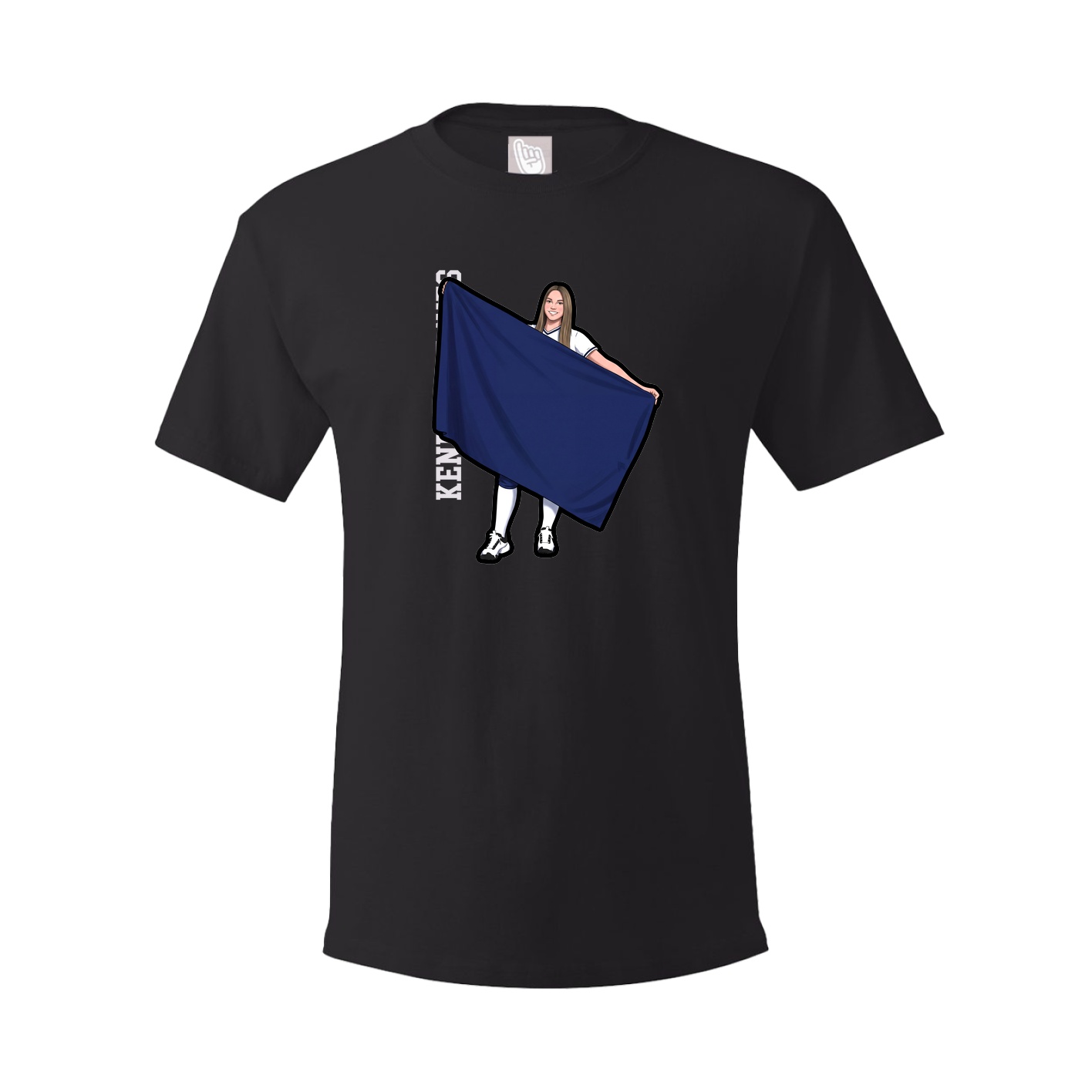 Youth Tee — Name Vertical in Black
