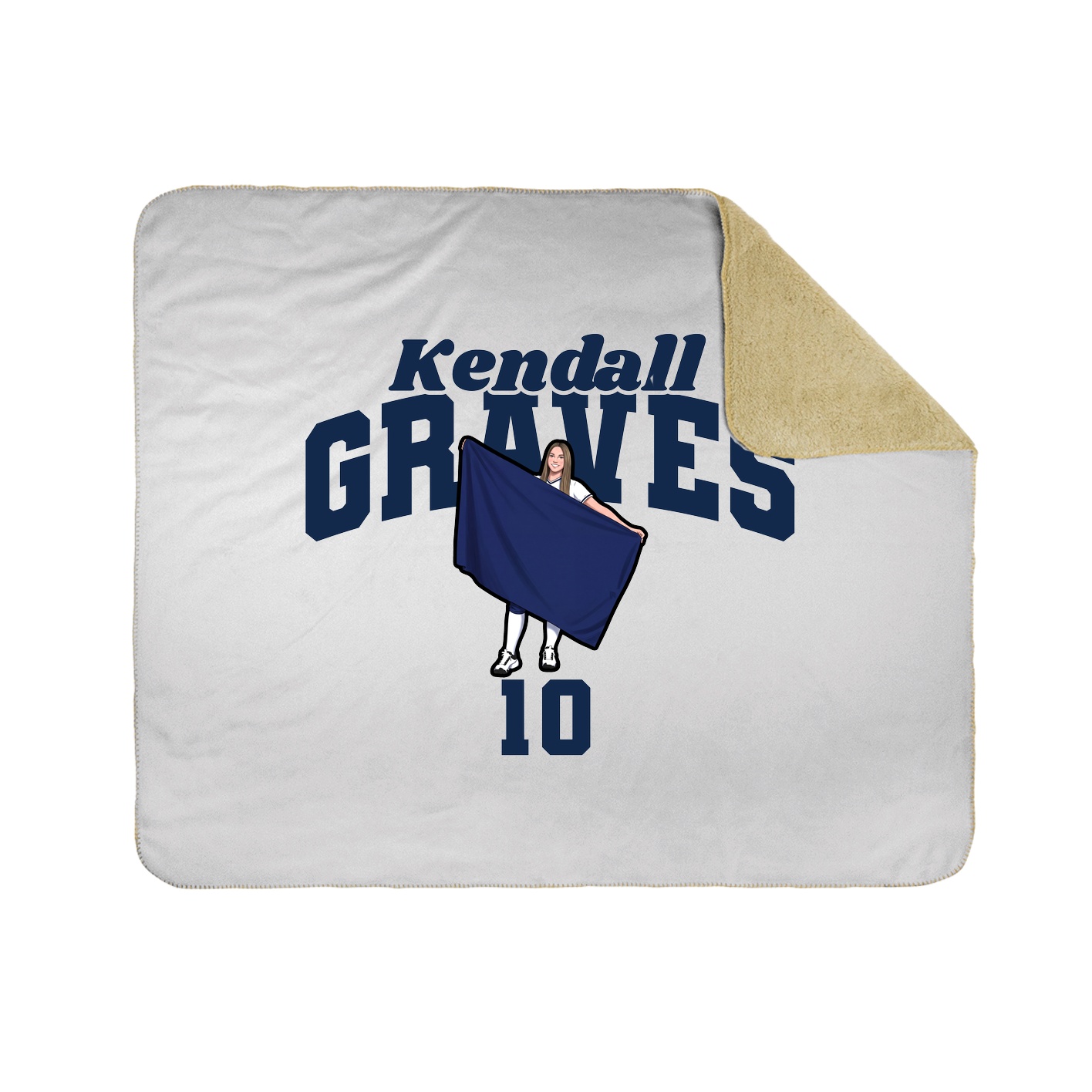 Throw Blanket — Signature Arch in White