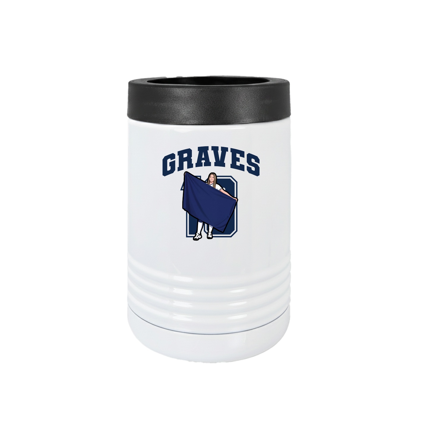 Beverage Holder — Number in White