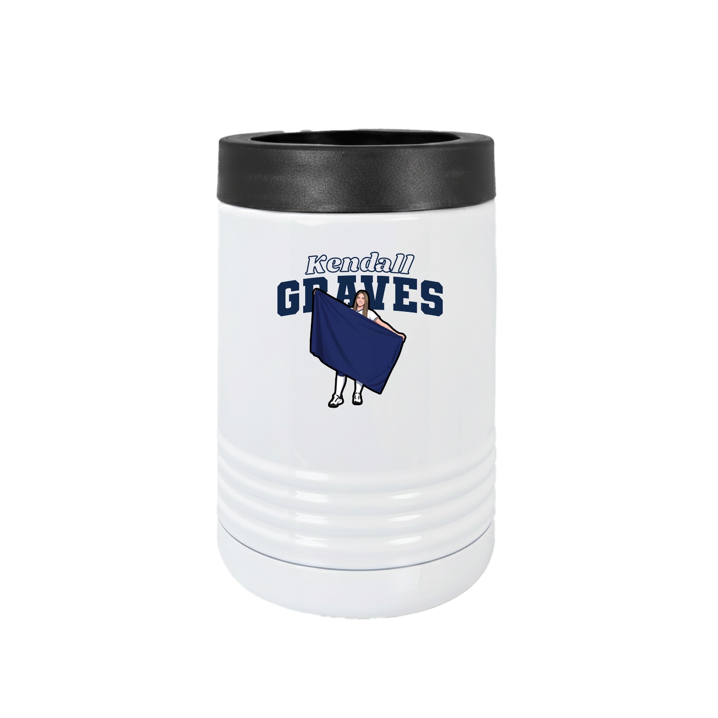 Beverage Holder — Name Arch in White