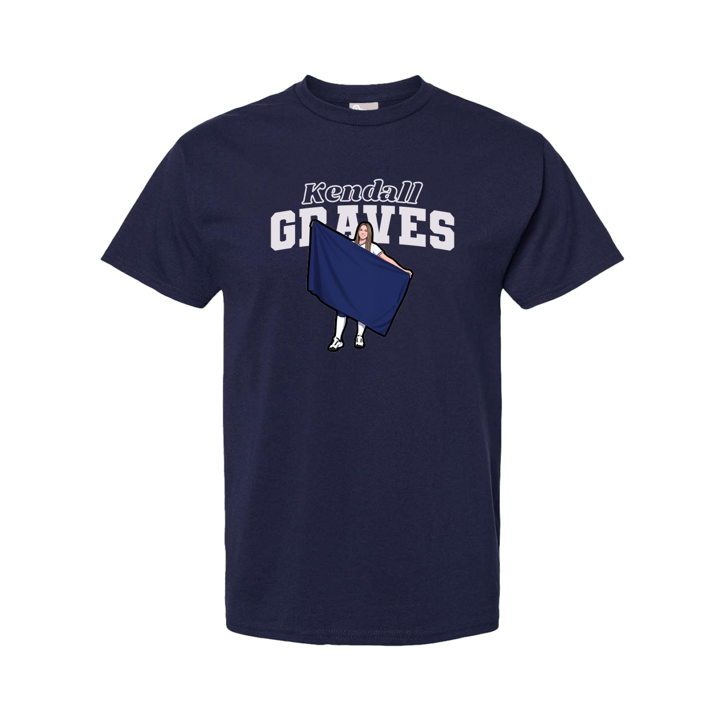Tee — Name Arch in Navy