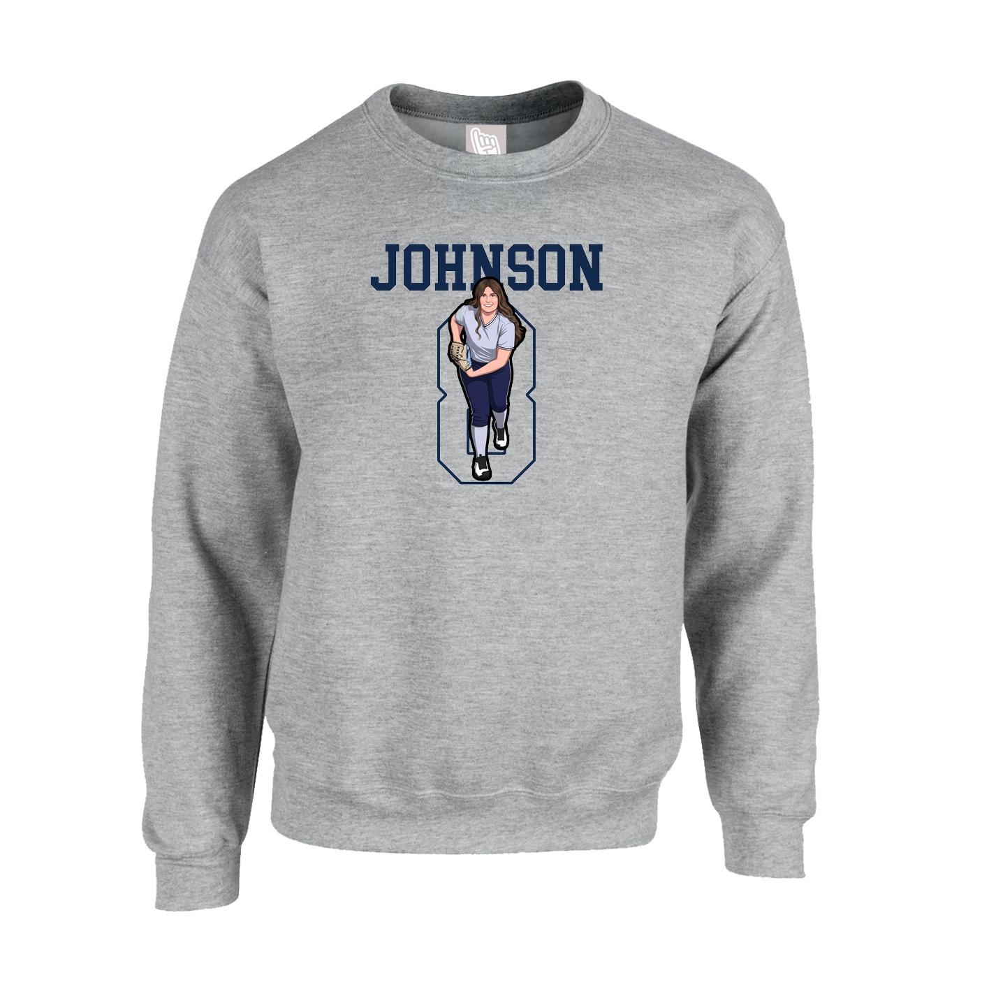 Fleece Crew — Shirsey in Grey