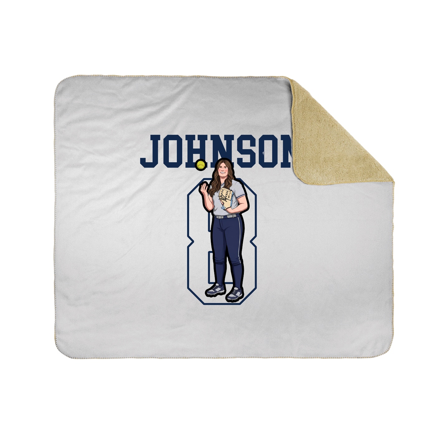50x60 Sherpa Lined Throw Blanket