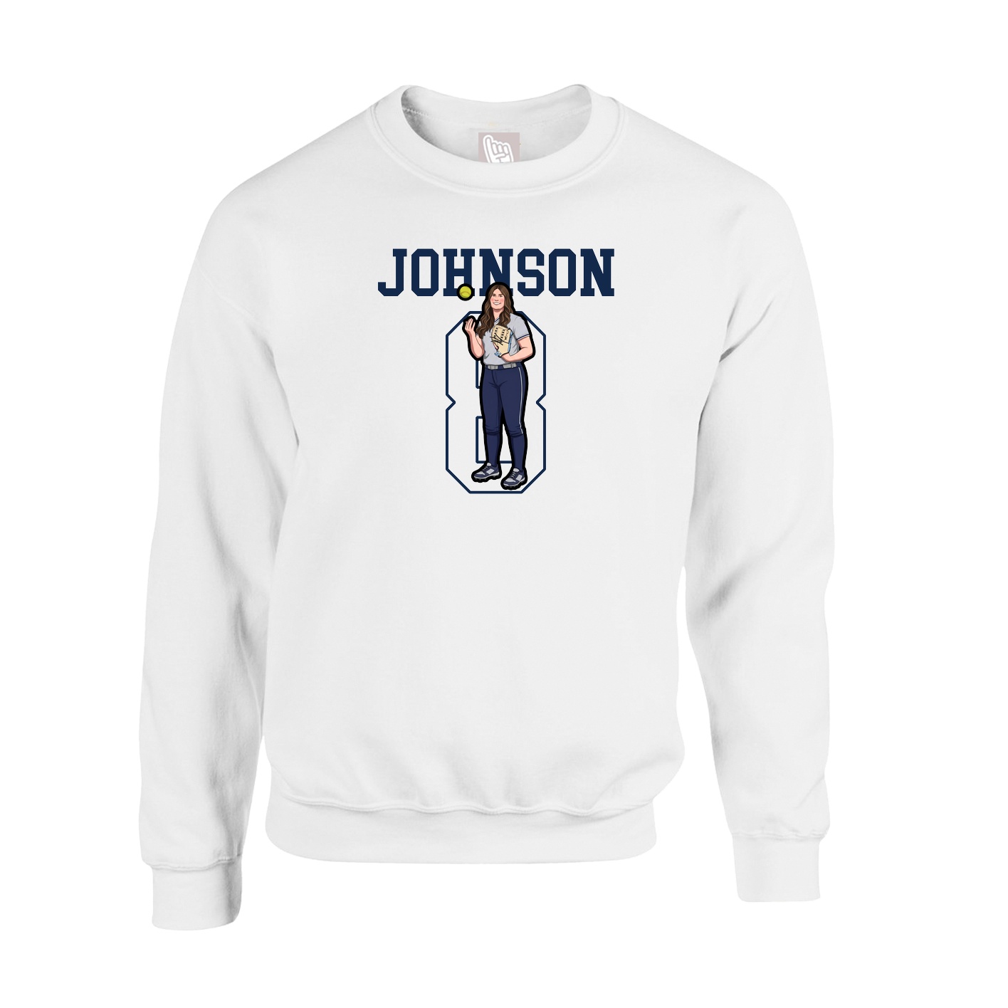 Fleece Crew — Shirsey in White