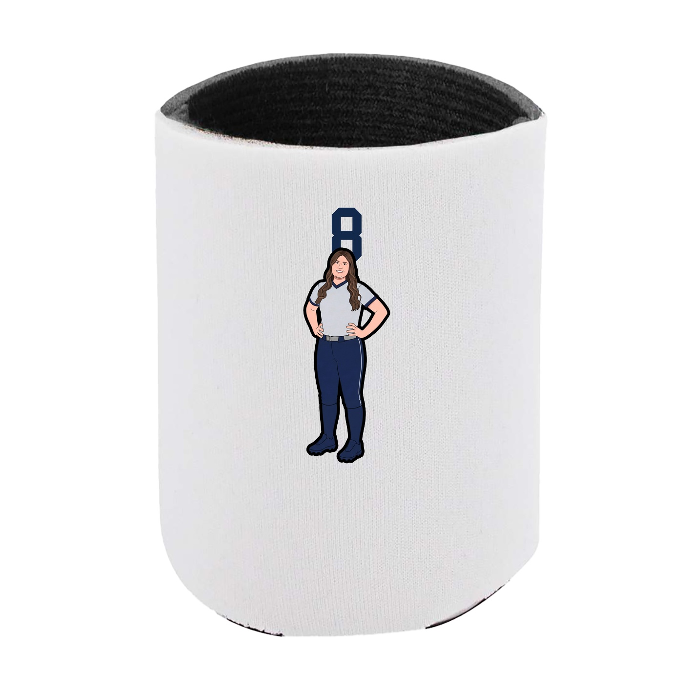 Can Holder — Number Top in White