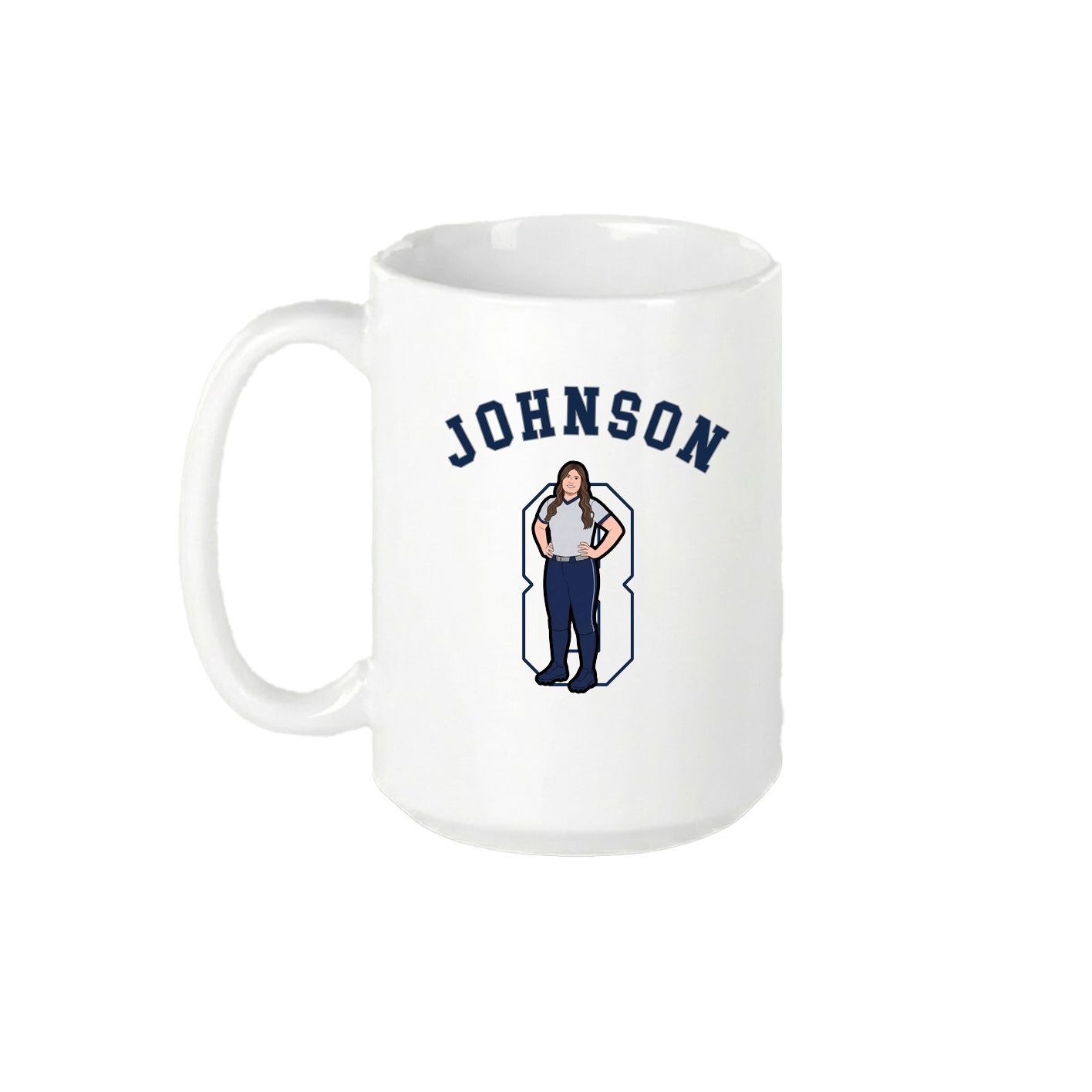 15oz Coffee Mug — Shirsey Arch in White