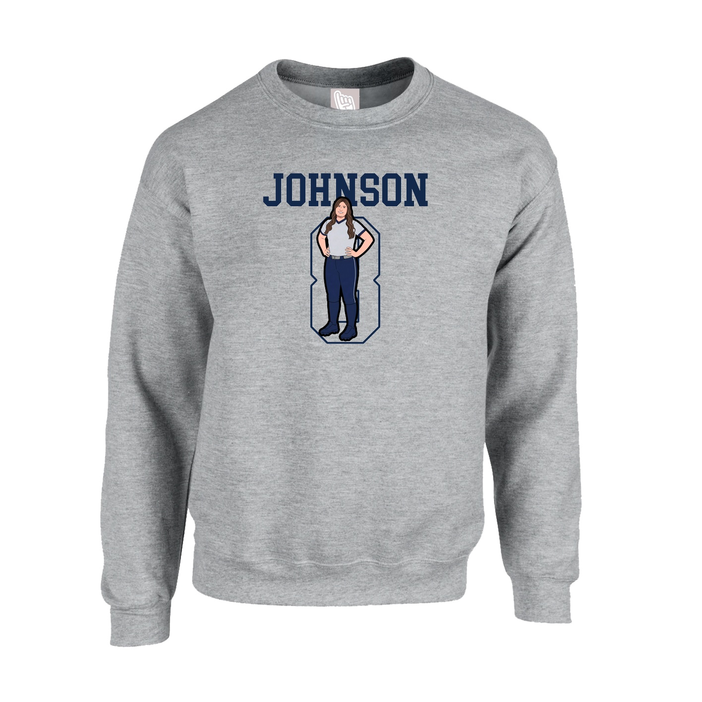 Fleece Crew — Shirsey in Grey