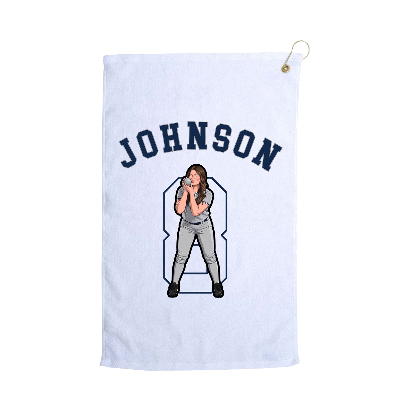 Golf Towel — Shirsey Arch in White