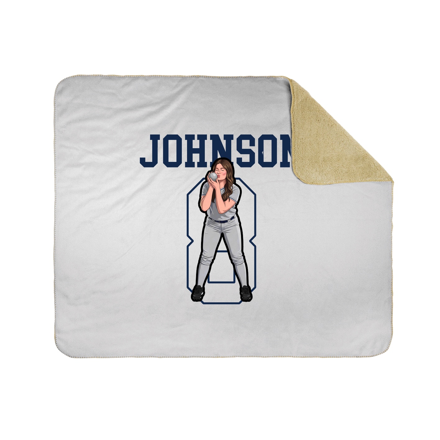 Throw Blanket — Shirsey in White