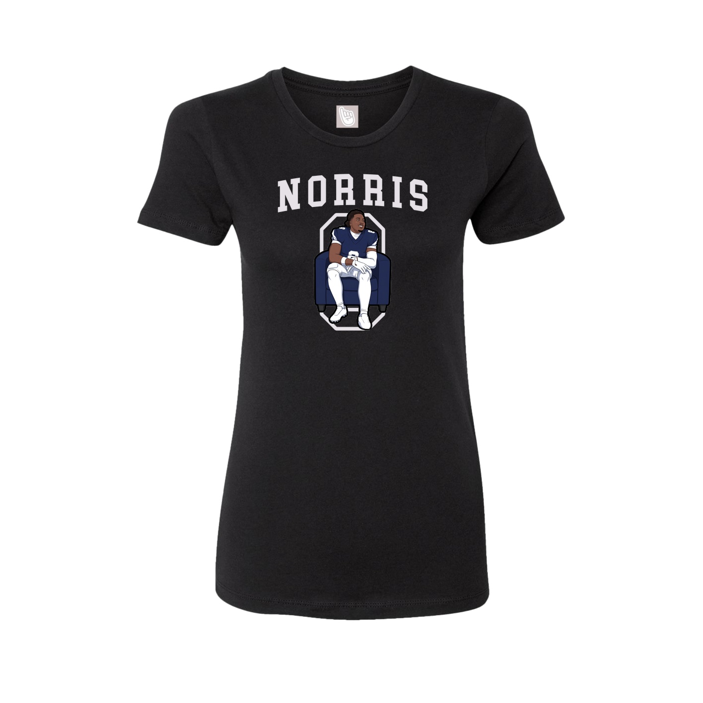 Fitted Women's Tee — Shirsey in Black