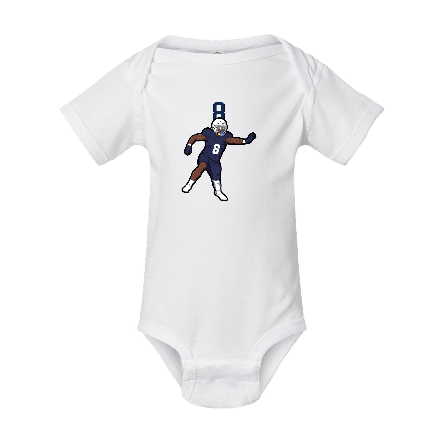 Baby Onesie — Number Top in White