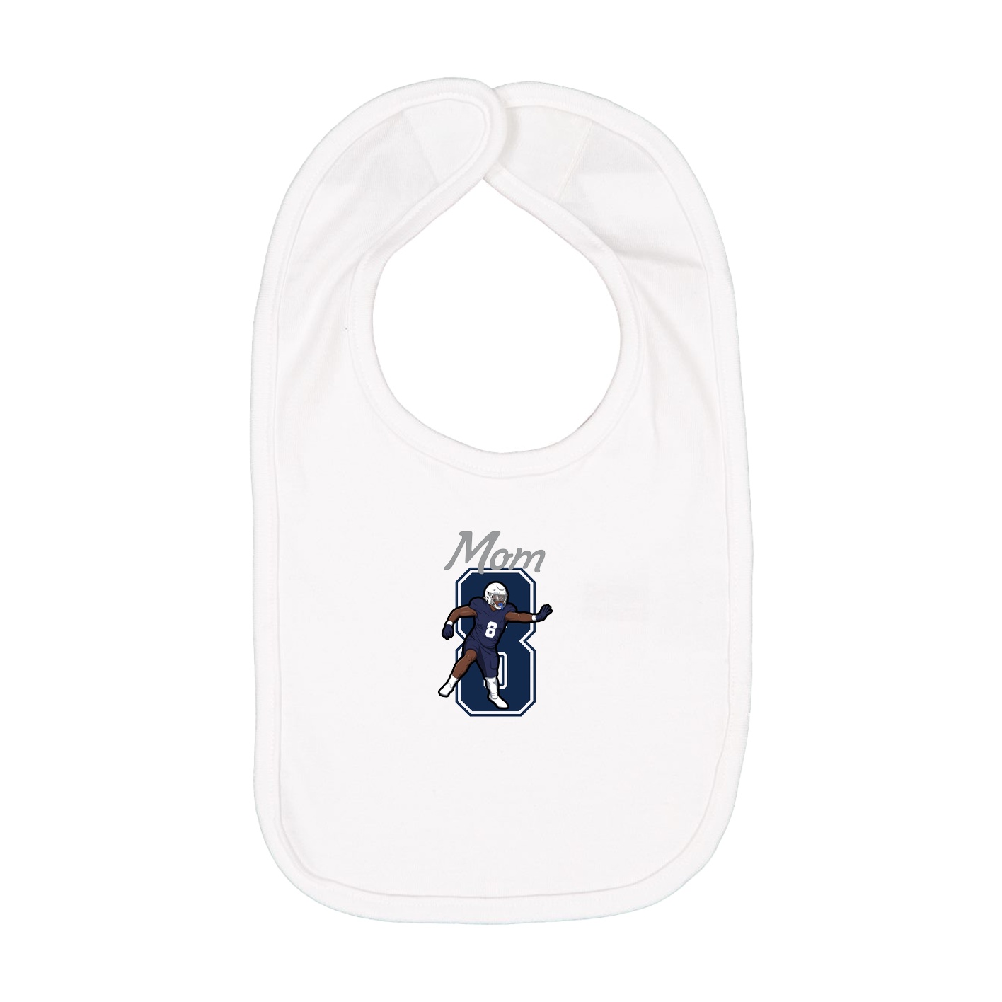 Infant Bib — Mothers Day Shirsey in White