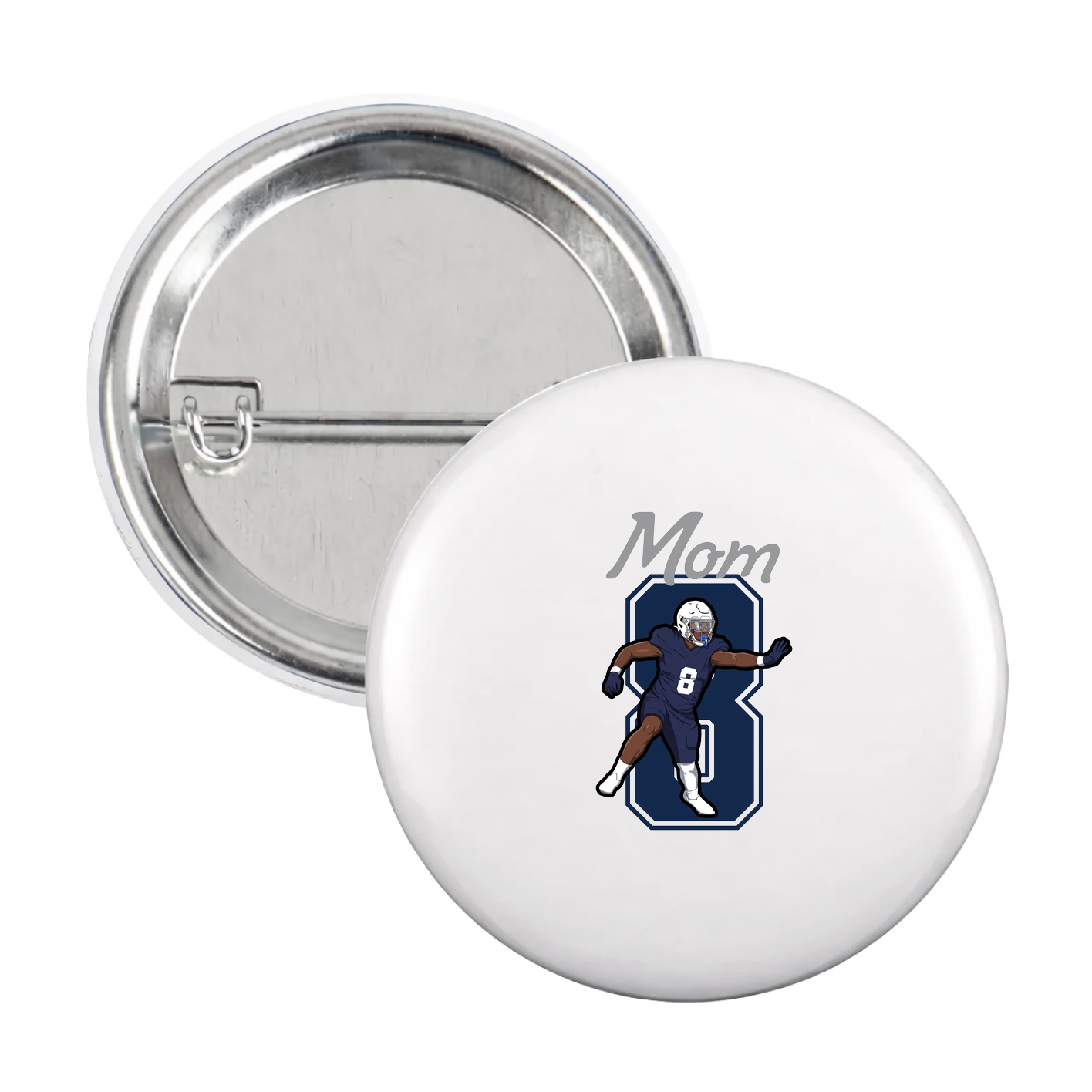 Game Day Button — Mothers Day Shirsey in White