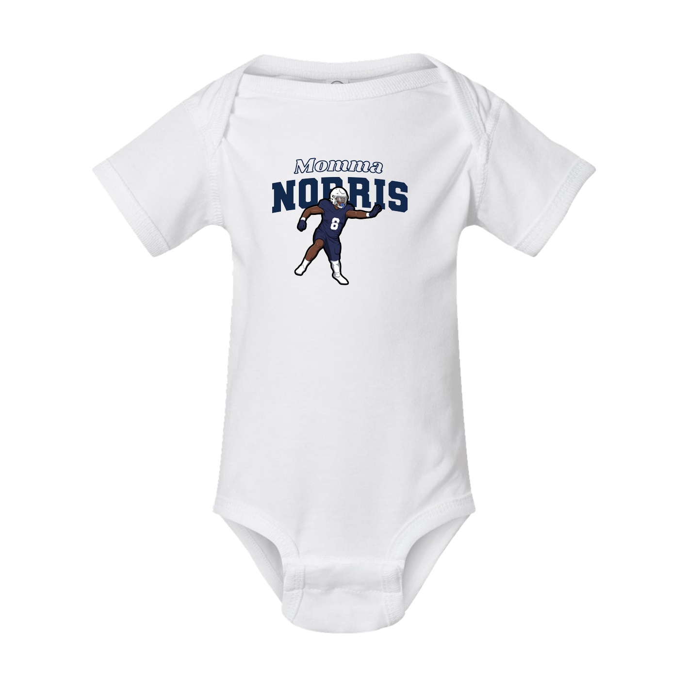 Baby Onesie — Mothers Day Block in White