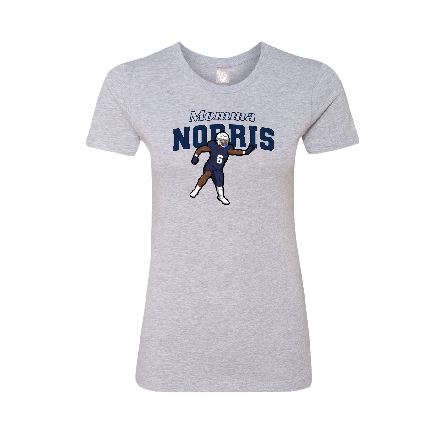 Womens Tee — Mothers Day Block in Grey