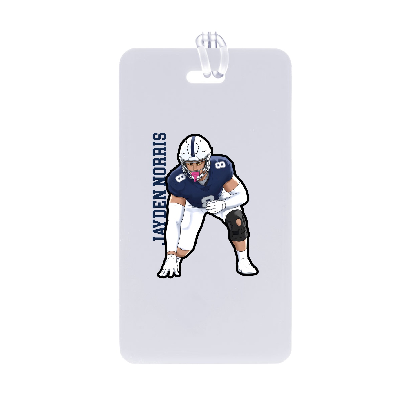 Bag Tag — Name Vertical in Classic