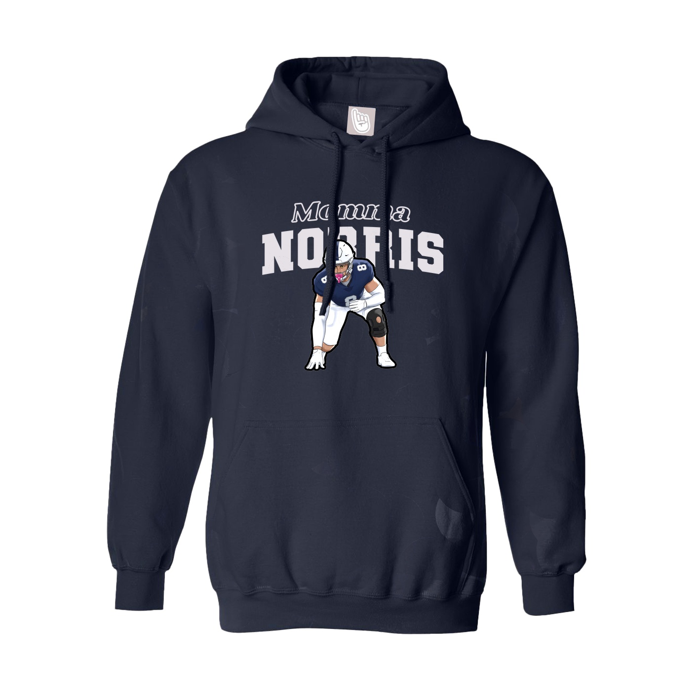 Hoodie — Mothers Day Block in Navy