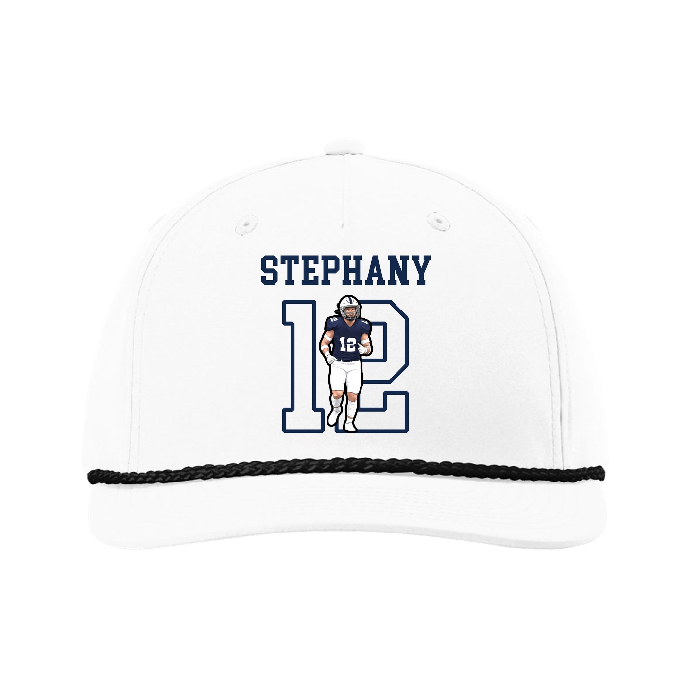Five-Panel Classic Rope Cap — Shirsey in White