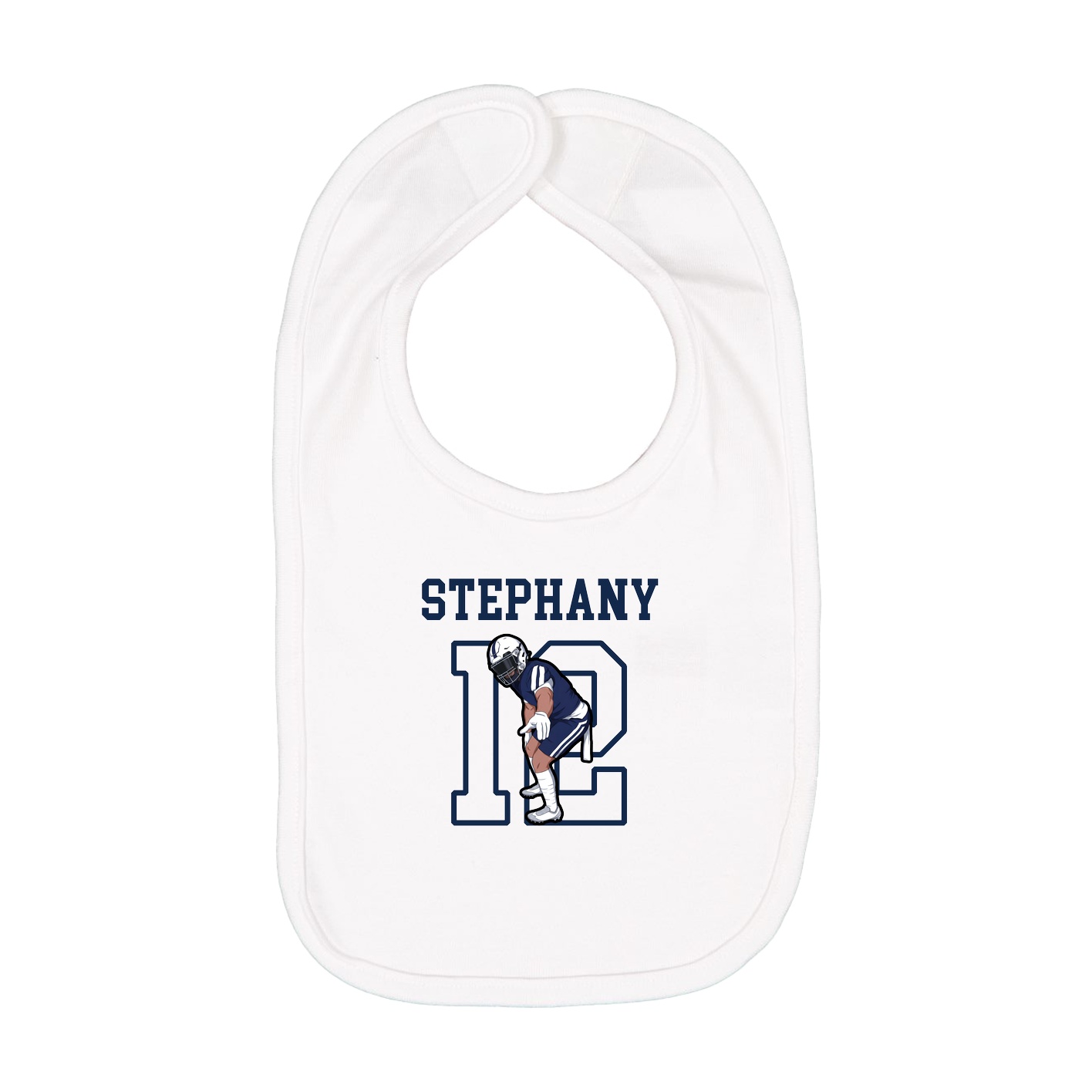 Infant Bib — Shirsey in White