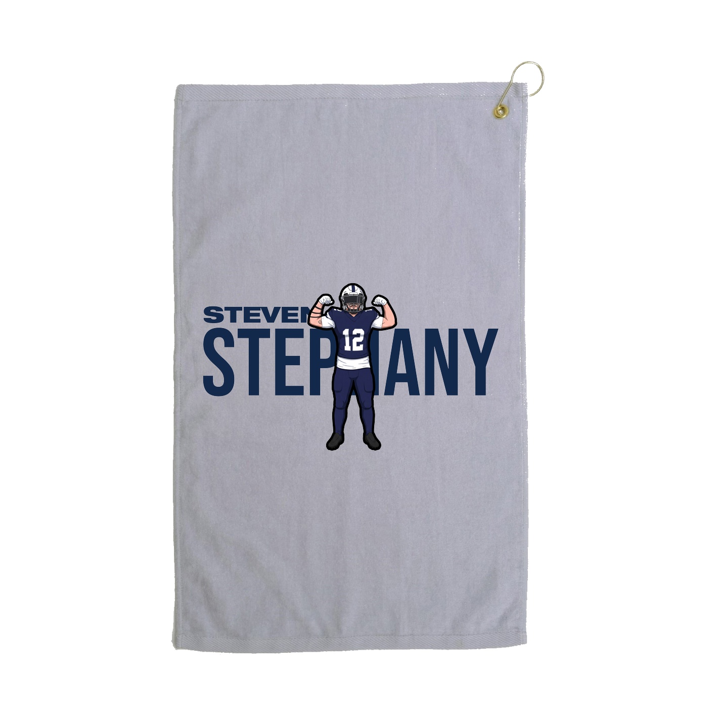 Golf Towel — Player Name in Grey