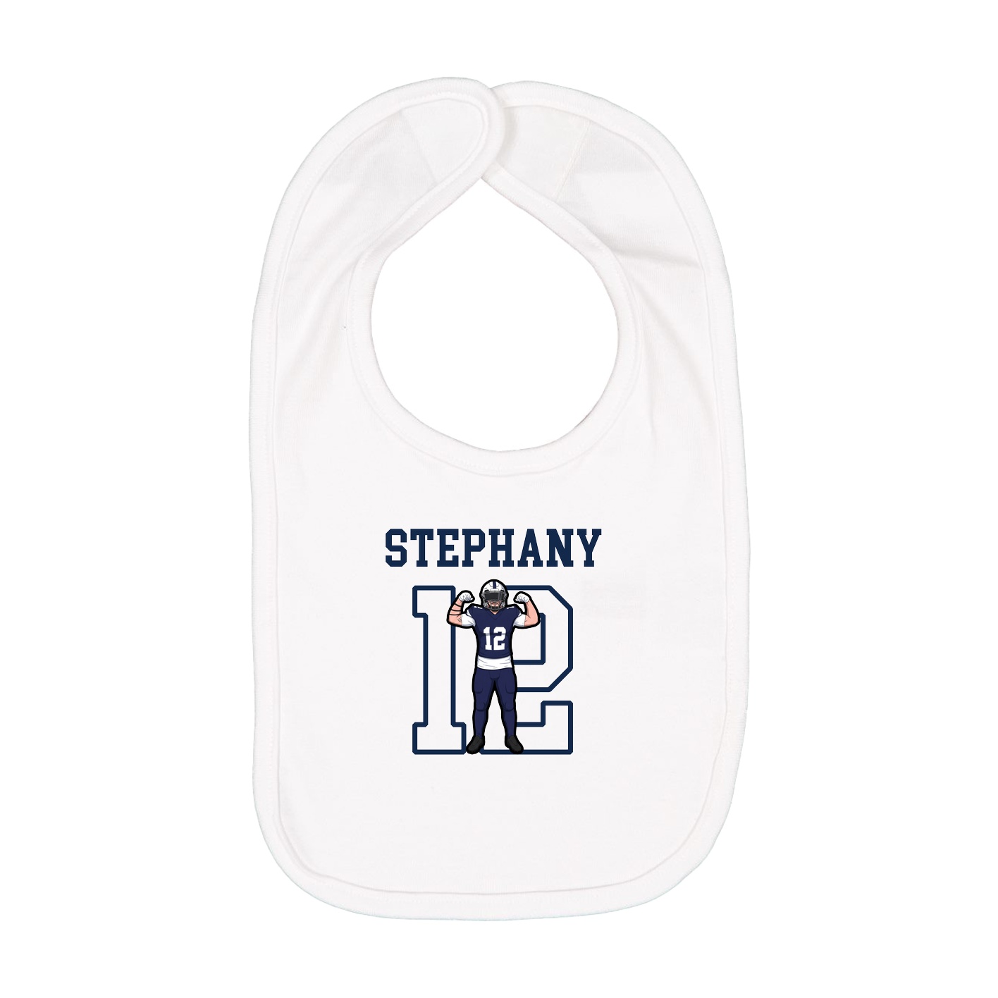 Infant Bib — Shirsey in White