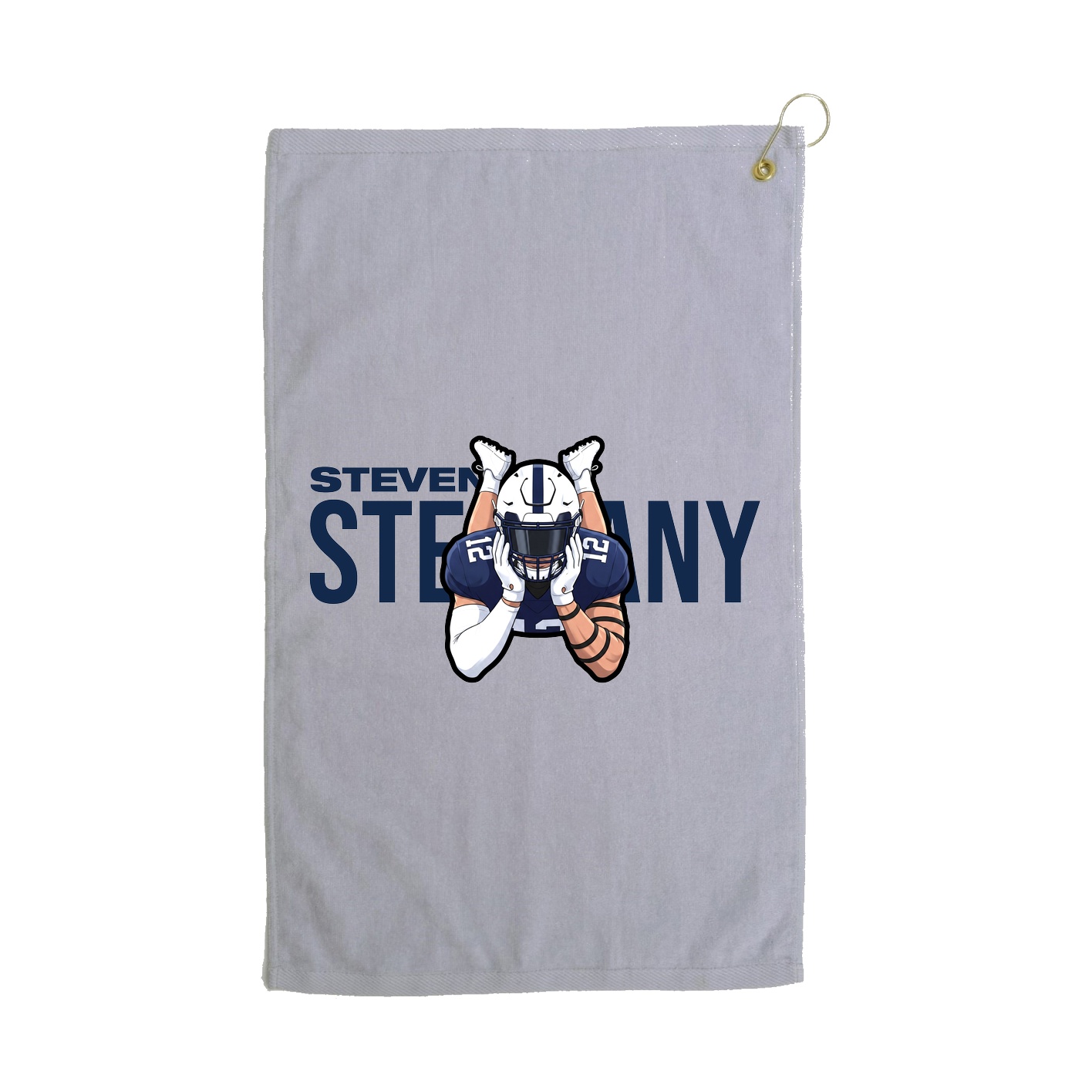 Golf Towel — Player Name in Grey