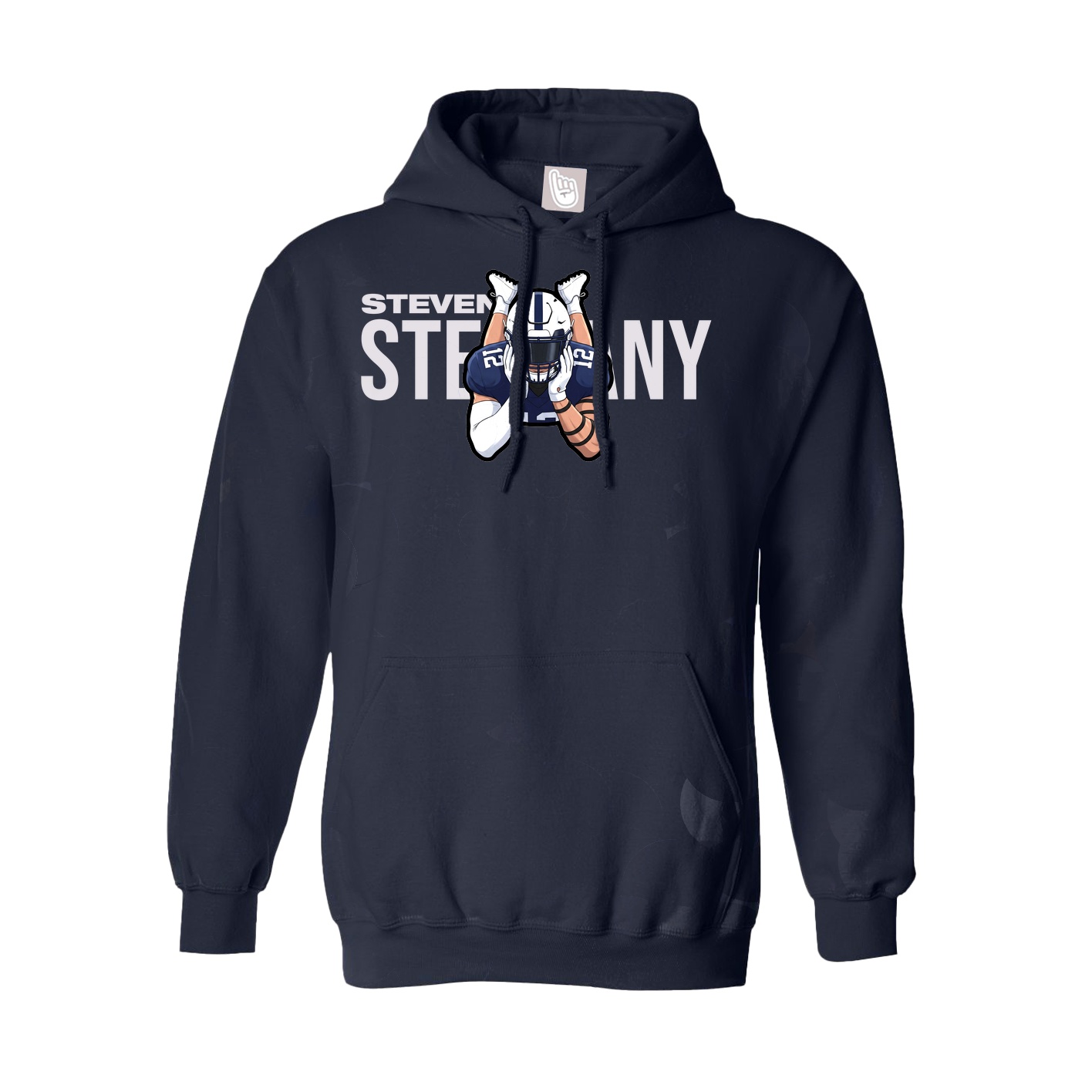 Youth Hoodie — Player Name in Navy