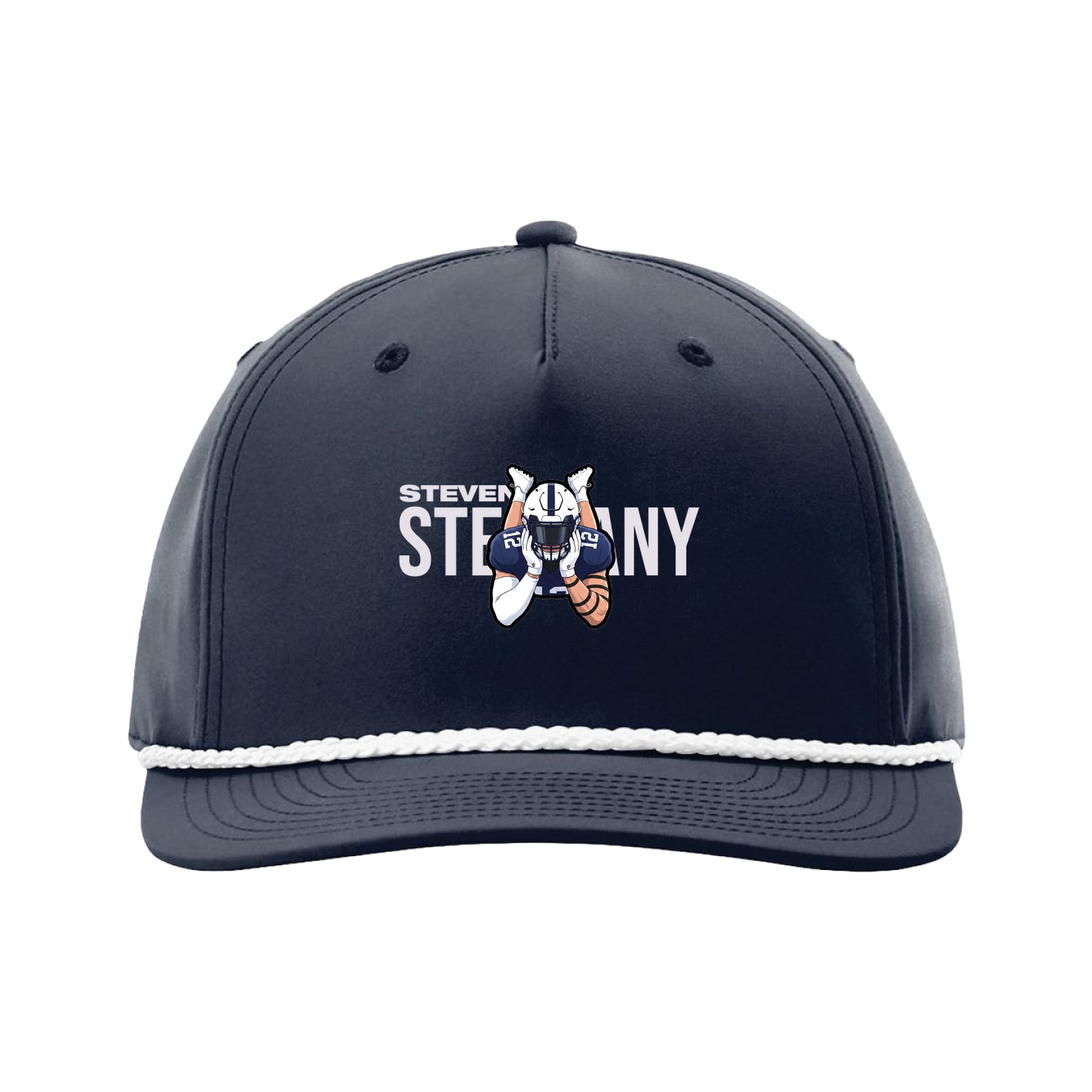 Five-Panel Classic Rope Cap — Player Name in Navy