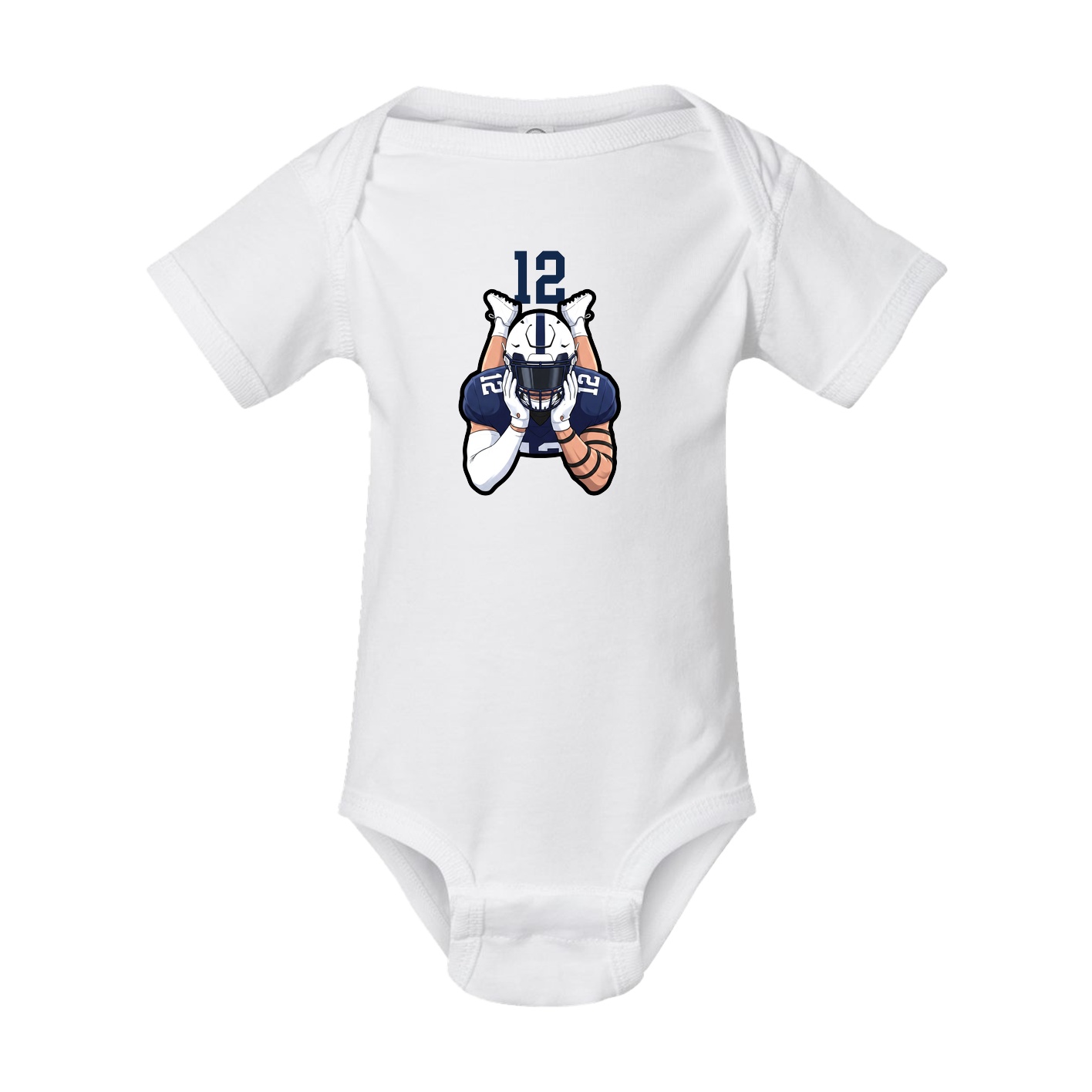 Baby Onesie — Number Top in White