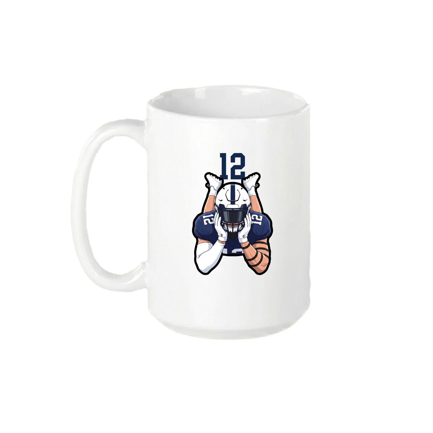 15oz Coffee Mug — Number Top in White