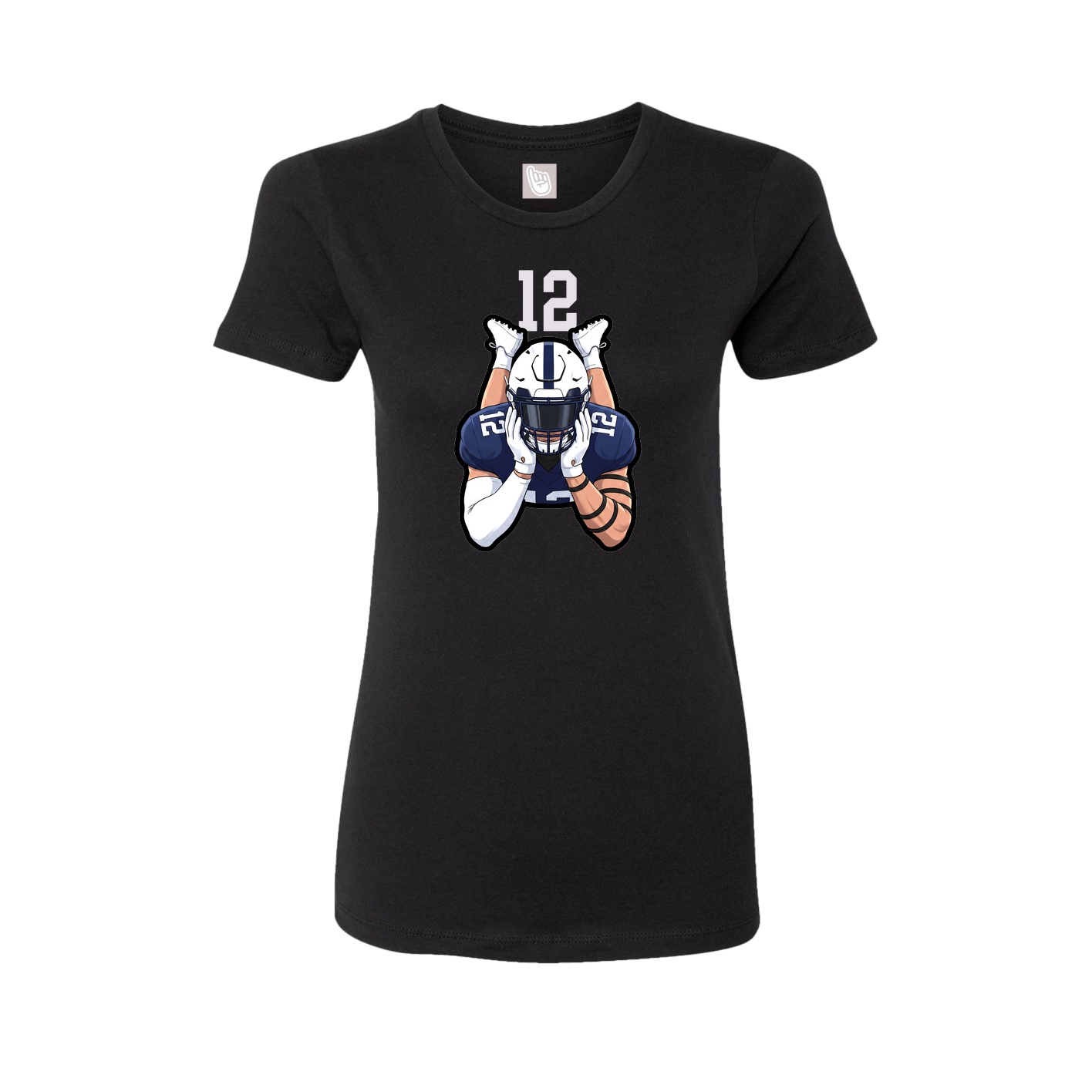 Womens Tee — Number Top in Black