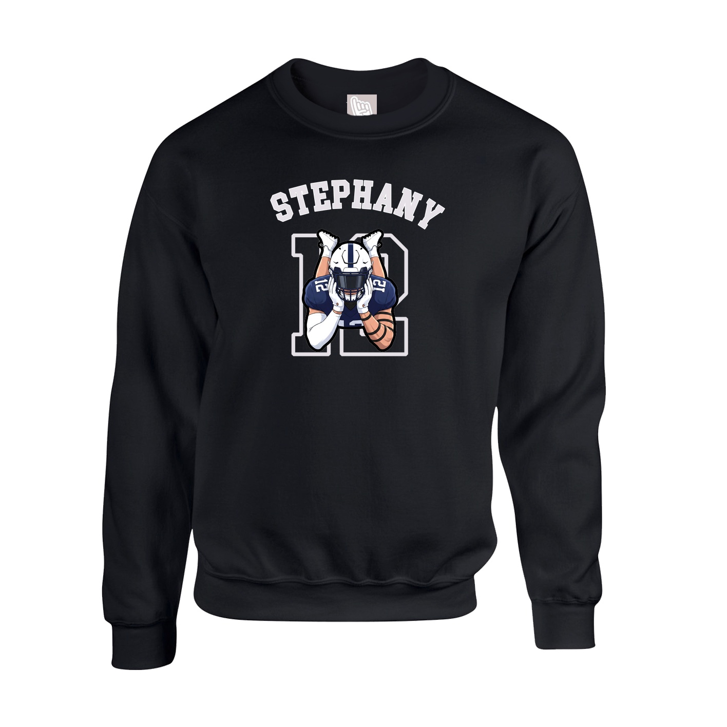 Fleece Crew — Shirsey Arch in Black