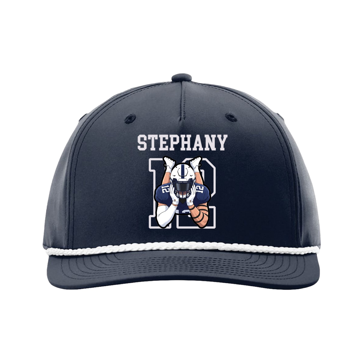 Five-Panel Classic Rope Cap — Shirsey in Navy