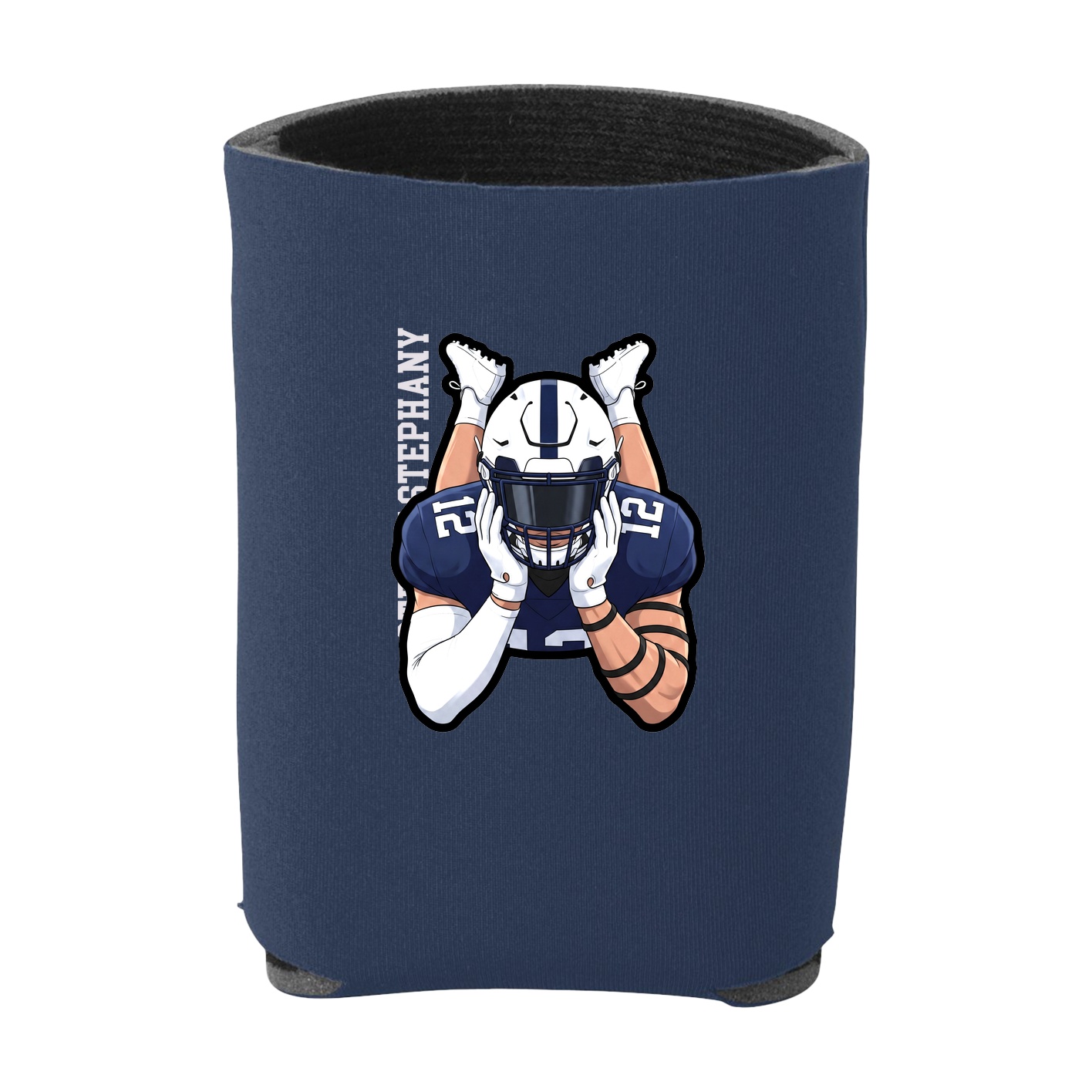 Can Holder — Name Vertical in Navy