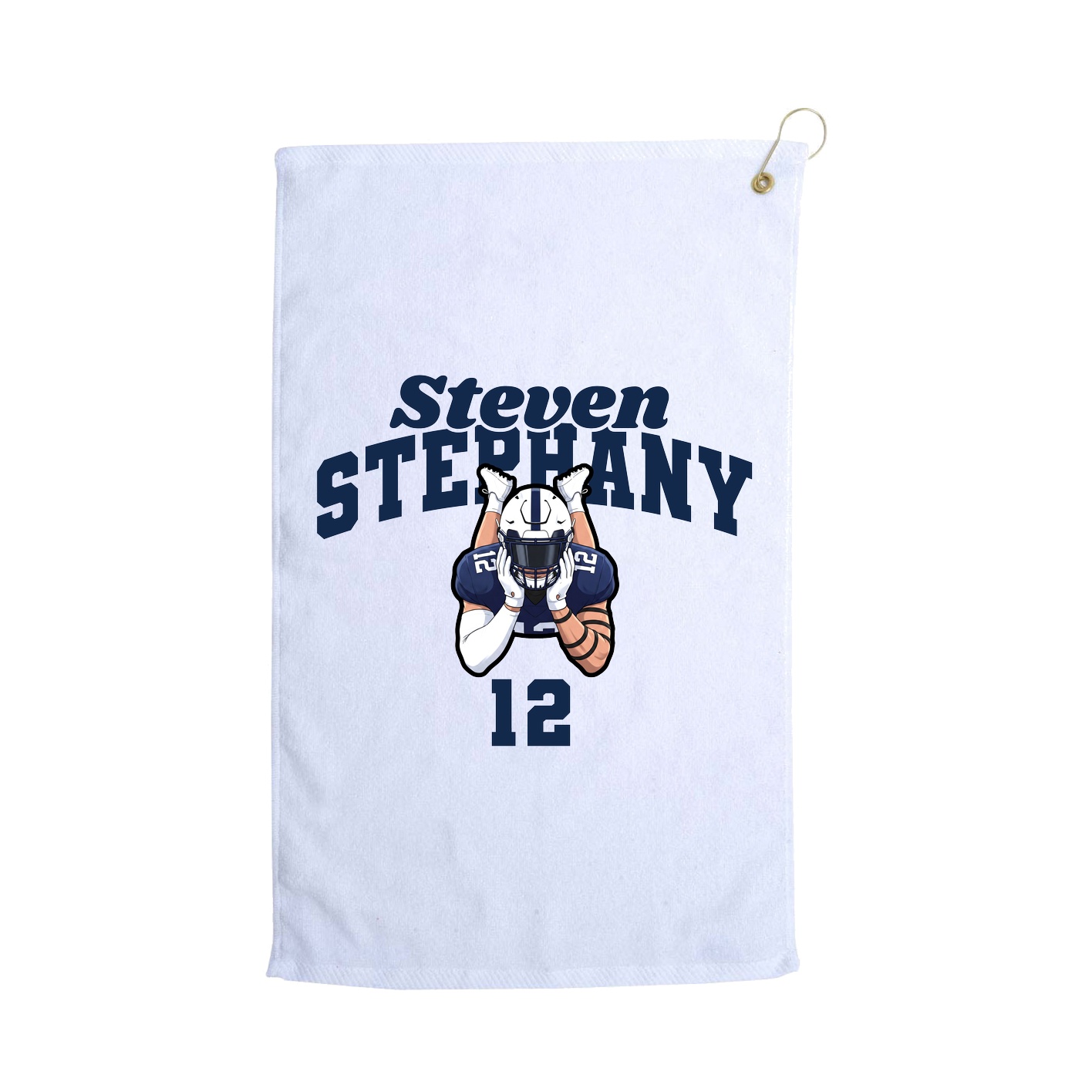 Golf Towel — Signature Arch in White