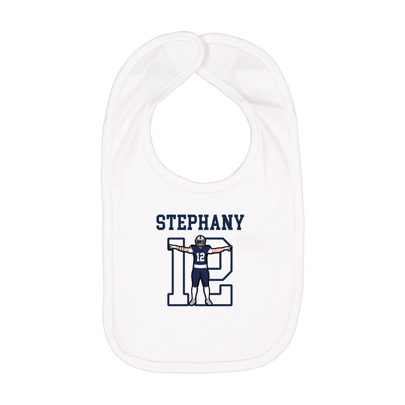 Infant Bib — Shirsey in White